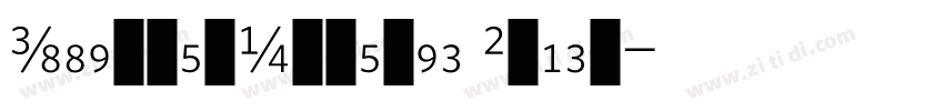 WhitneyNumeric Black字体转换